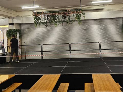 TMJC Canteen Revamp: Multi-Functional Sound & Safety-Compliant Staging Integration